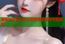 海角社区金币怎么买快速充值享专属福利