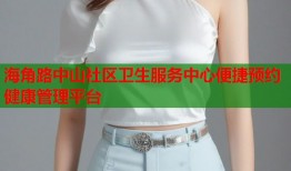 海角路中山社区卫生服务中心便捷预约健康管理平台