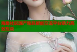 海角社区国产精吕智能交流平台助力高效互动