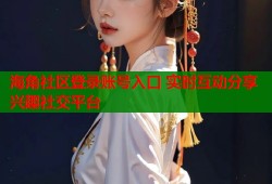 海角社区登录账号入口 实时互动分享兴趣社交平台
