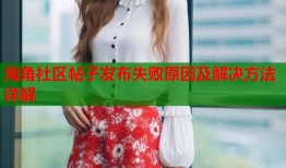 海角社区帖子发布失败原因及解决方法详解