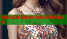 海角社区金币查询攻略轻松掌握收益详情