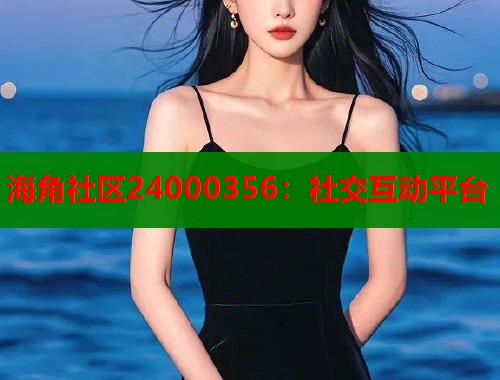 海角社区24000356：社交互动平台