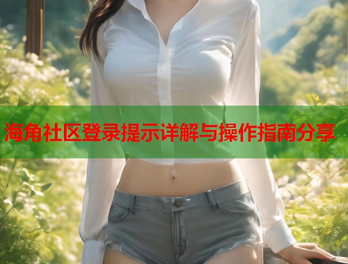 海角社区登录提示详解与操作指南分享