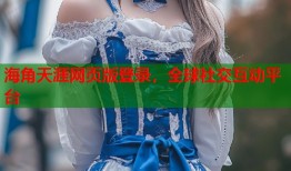 海角天涯网页版登录，全球社交互动平台